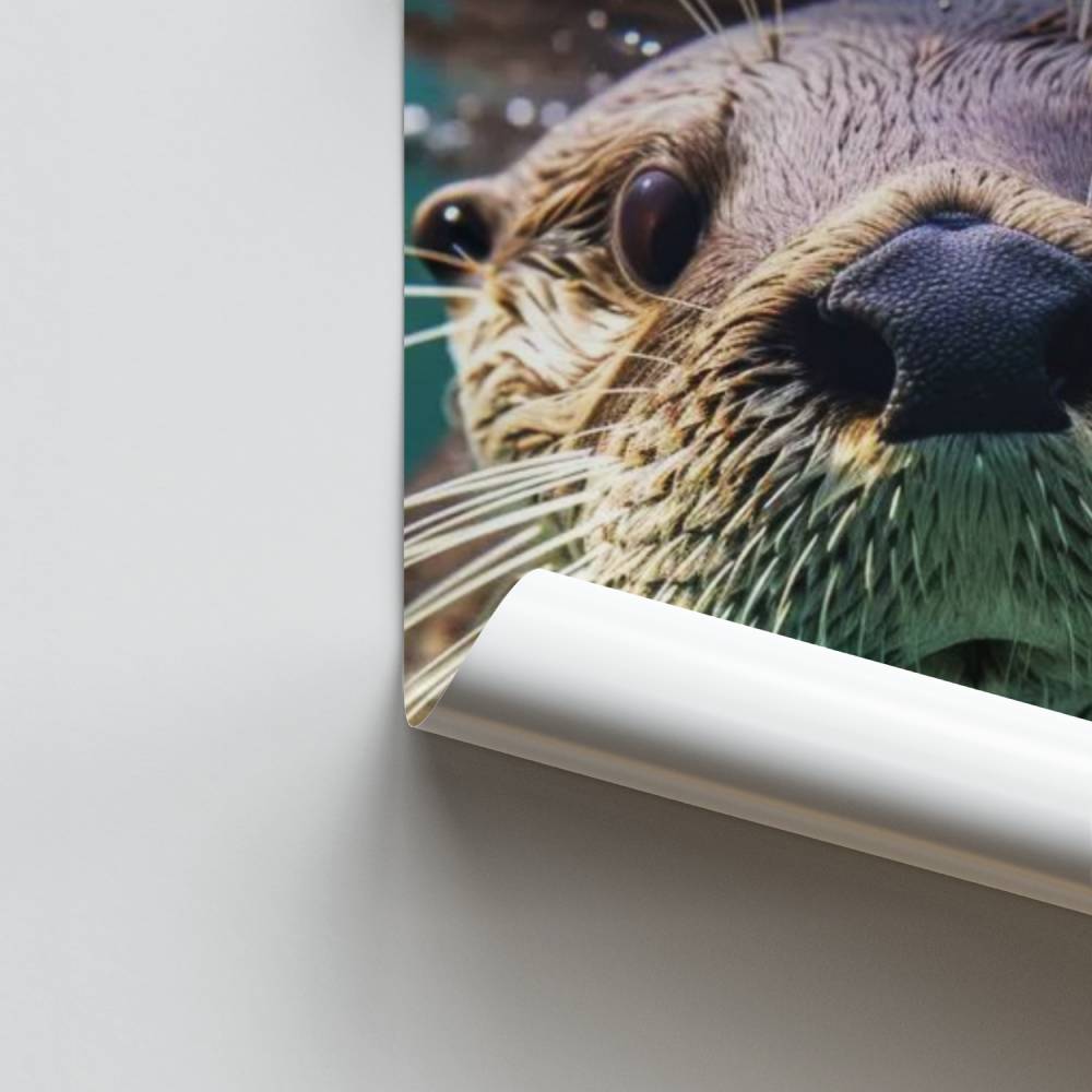 Poster della lontra subacquea