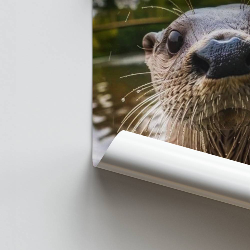 Poster Lontra curiosa