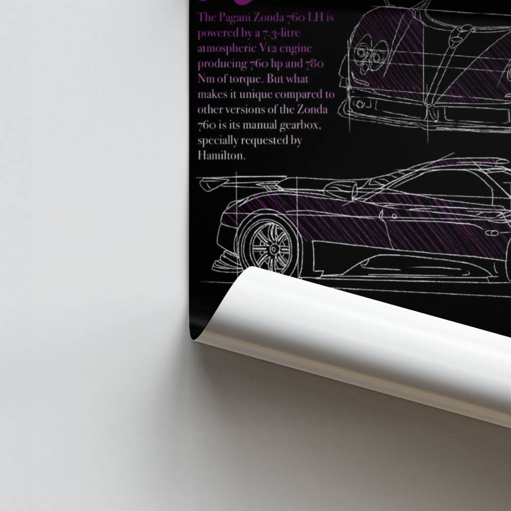 Poster Zonda Évolution