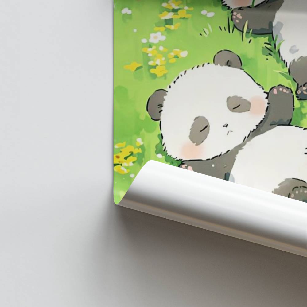 Poster Sognando i panda