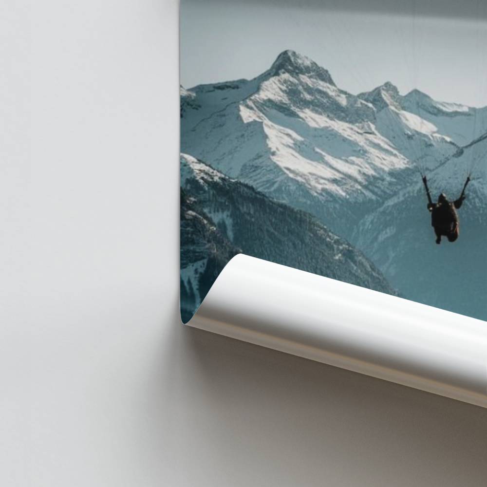 Poster di fuga alpina