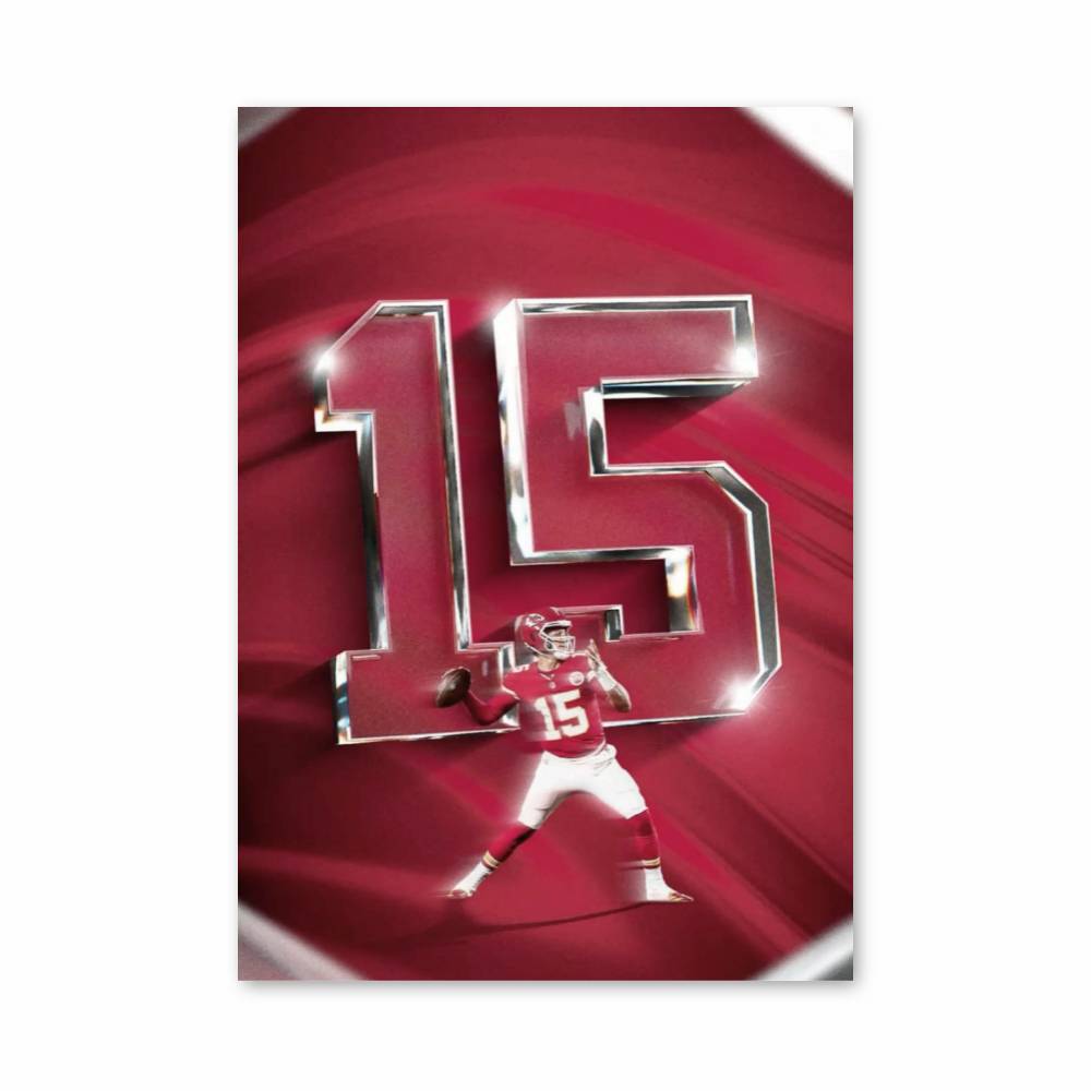 Poster Quarterback Rouge 15