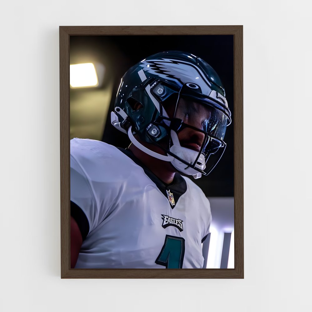 philadelphia-eagles-4 cadre Bois foncé