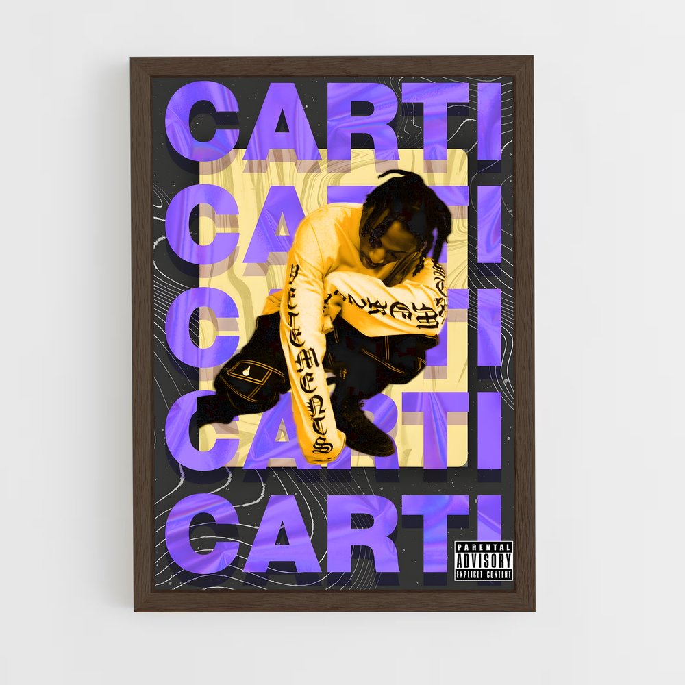 playboy-carti-6 cadre Bois foncé