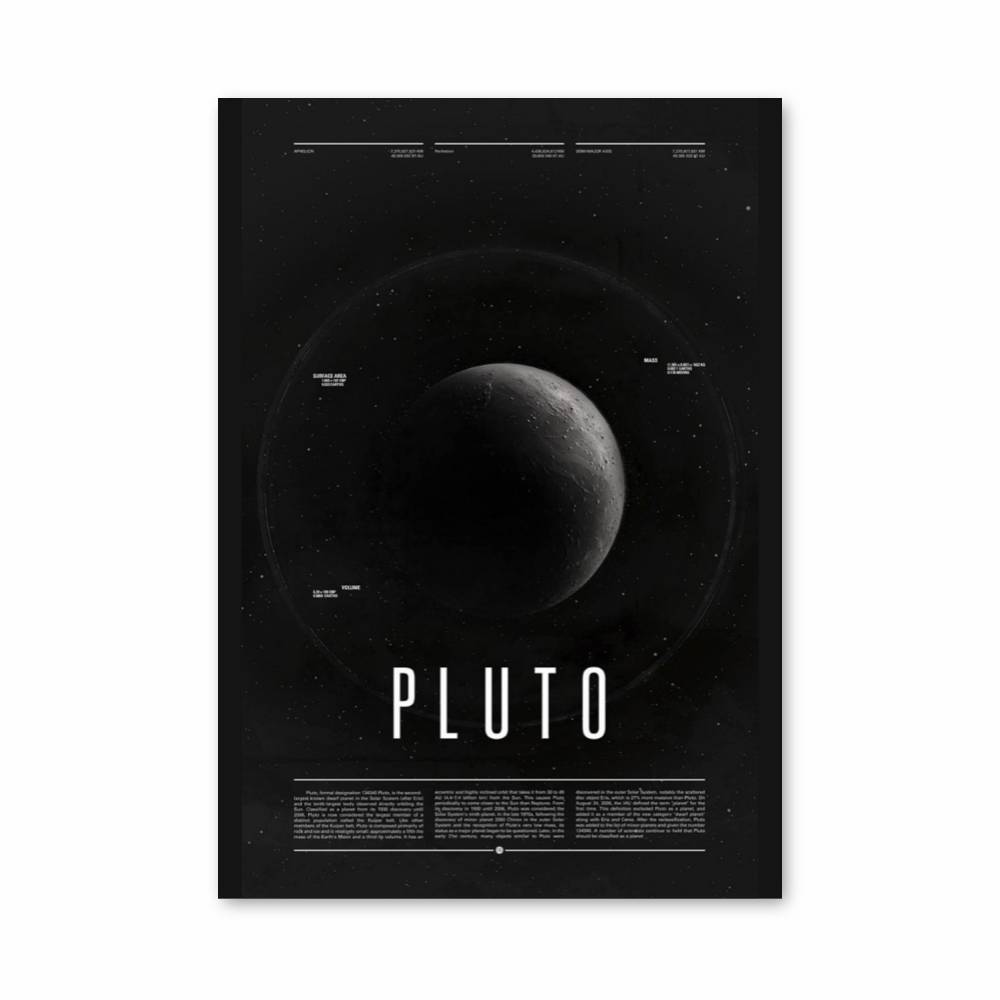 Poster Éclipse Pluton