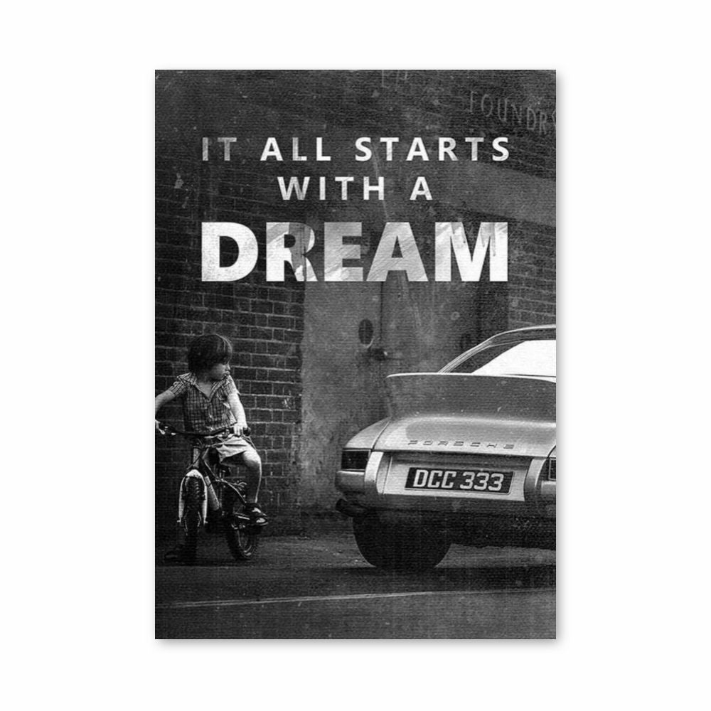 Poster Porsche Rêve