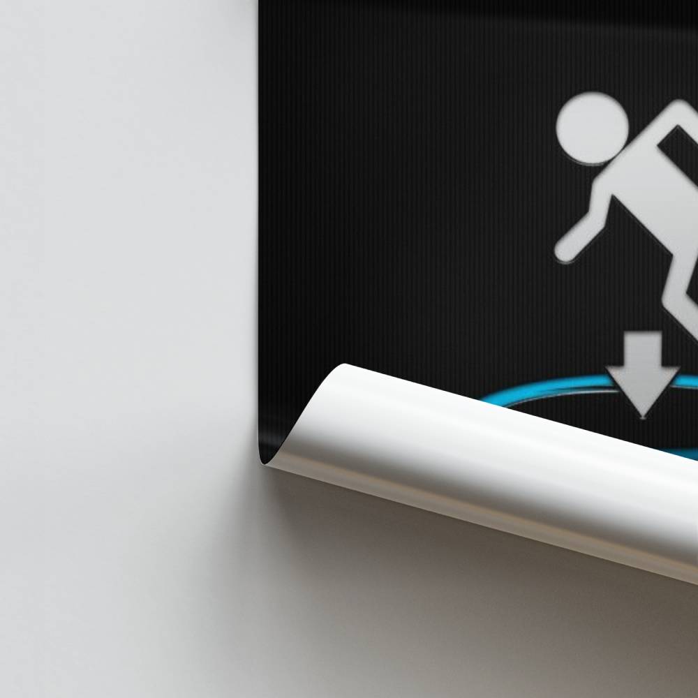 Salta attraverso il poster