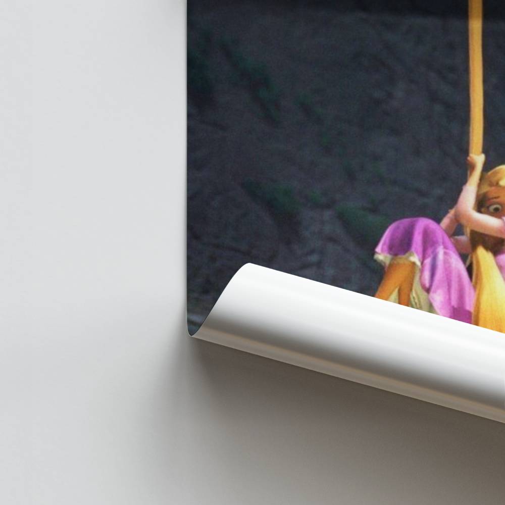 Il poster luminoso di Rapunzel