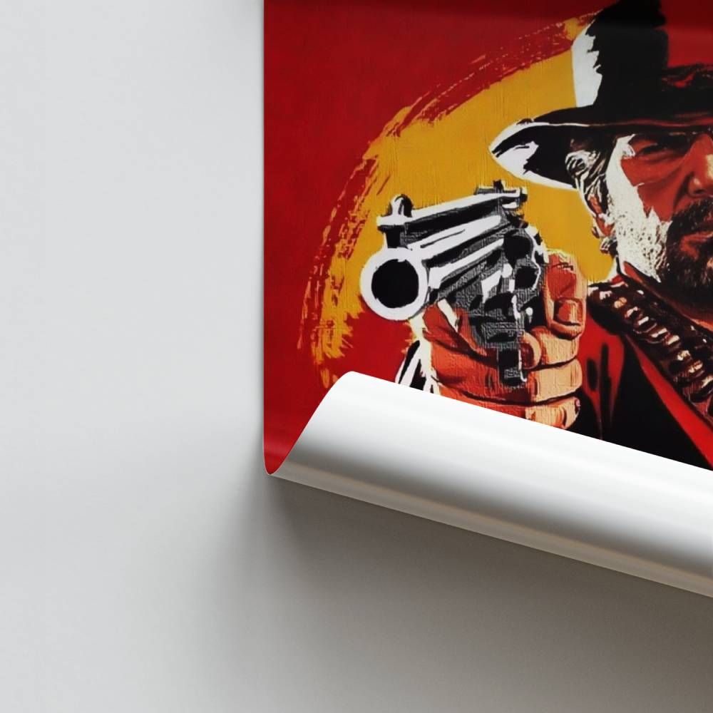 Poster di cowboy scarlatto