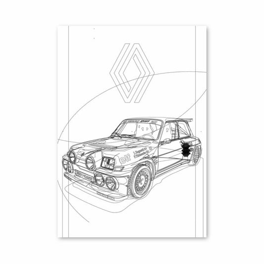 Poster Rétro Chic Renault 12