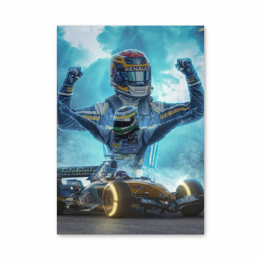 Poster Champion de Course