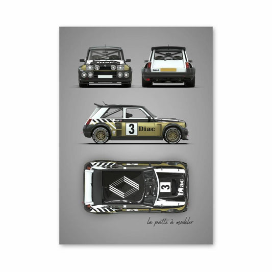 Poster Renault Rallye Vintage