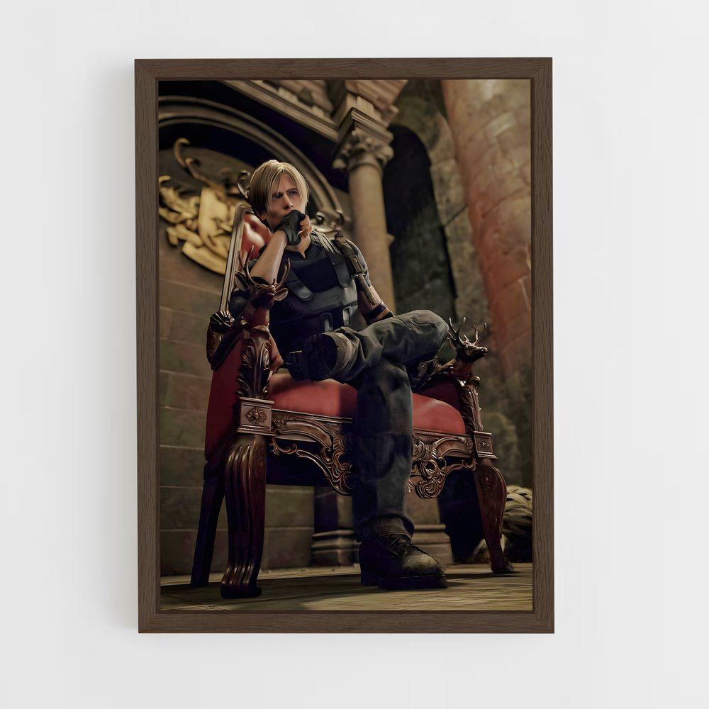 resident-evil-14 cadre Bois foncé