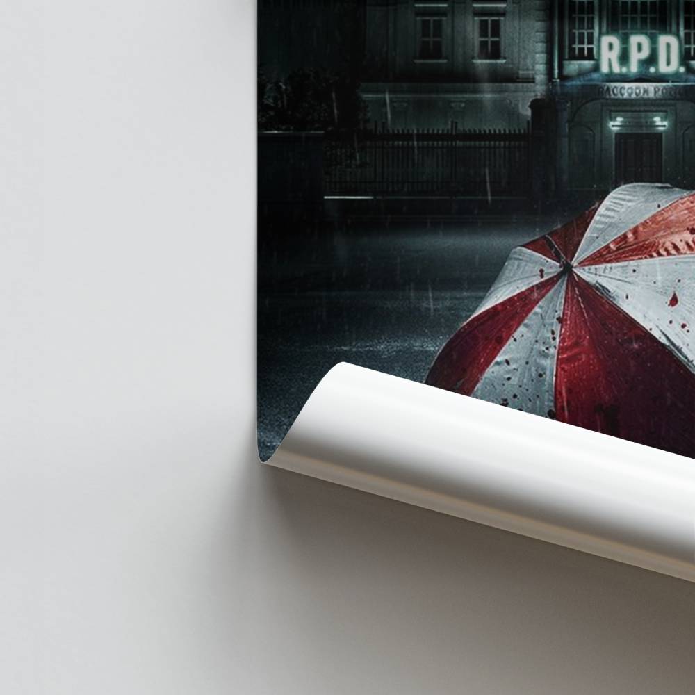 Poster dell'ombrello di procione