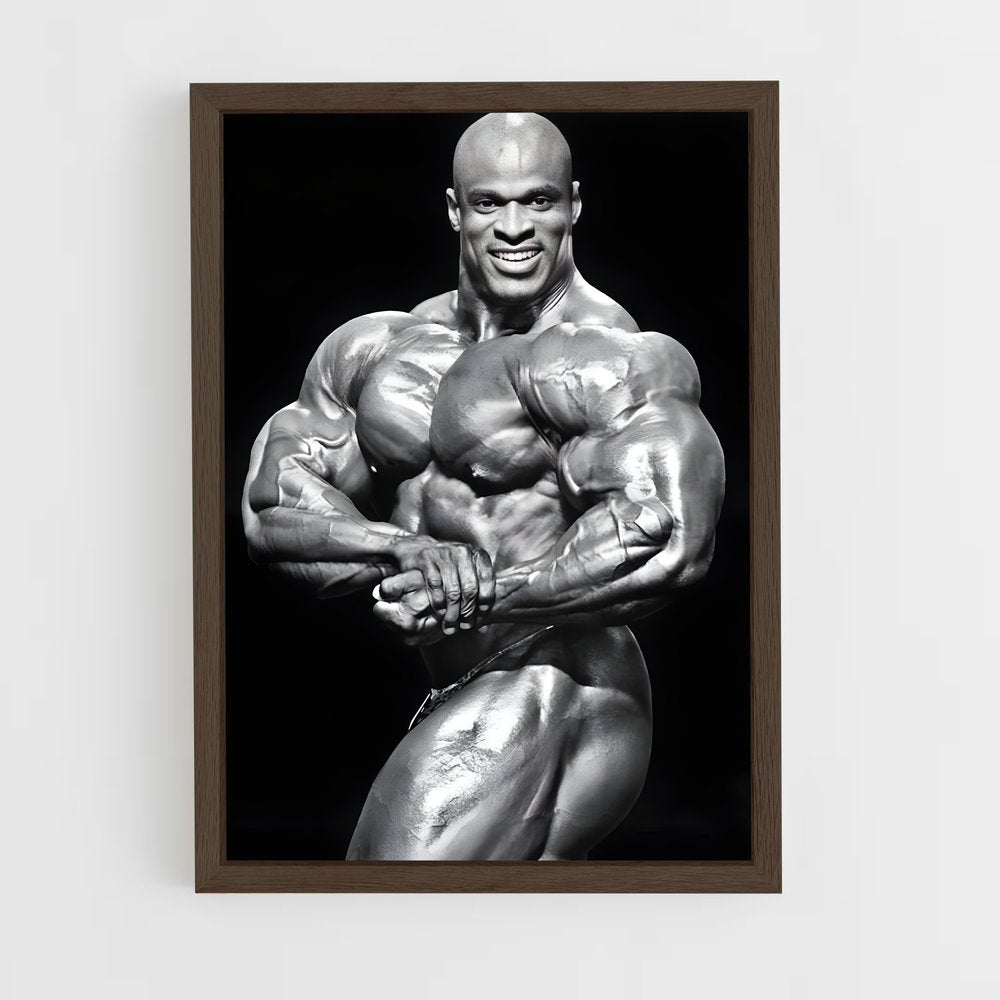 ronnie-coleman-4 cadre Bois foncé