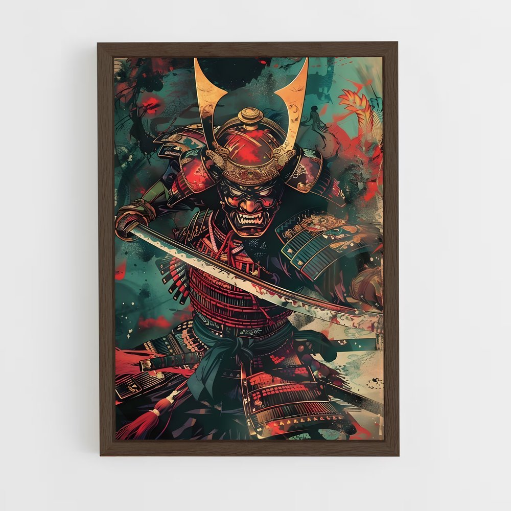 samourai-10 cadre Bois foncé