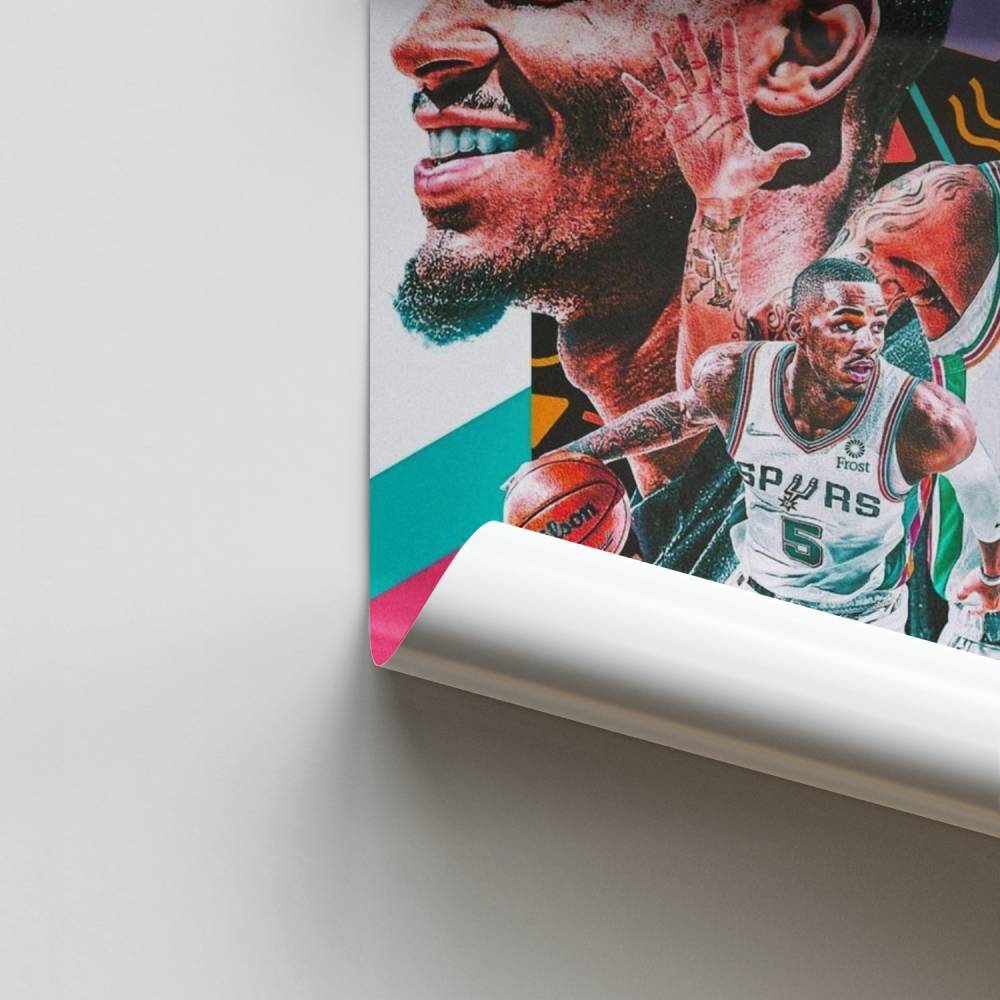 Poster di pallacanestro di San Antonio