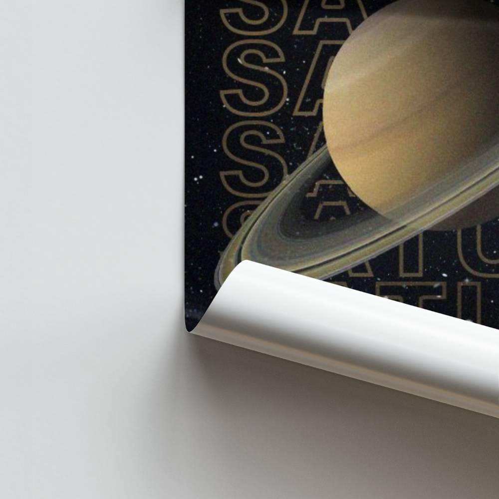 Poster celeste di Saturno