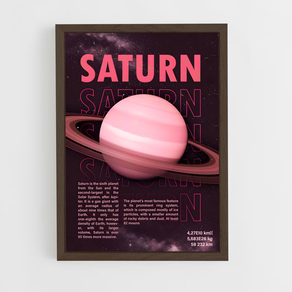 saturn-12 cadre Bois foncé