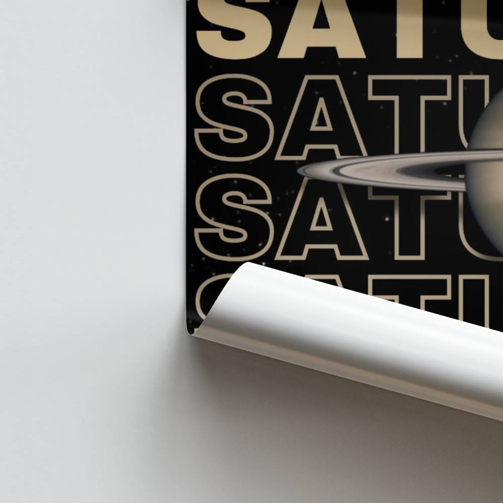 Poster della stella di Saturno