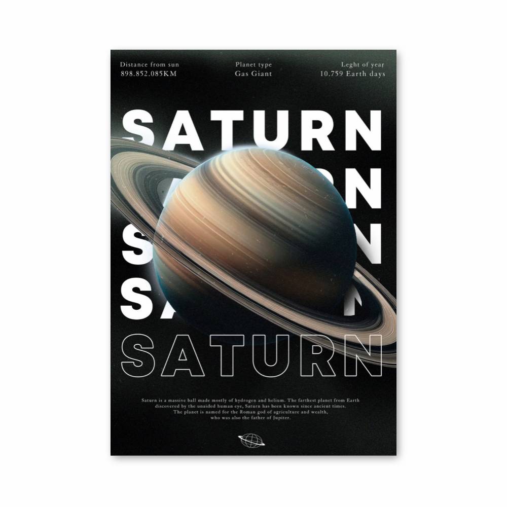 Poster Saturne Éloquence