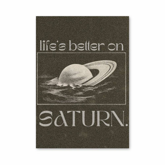 Poster Vivre sur Saturne