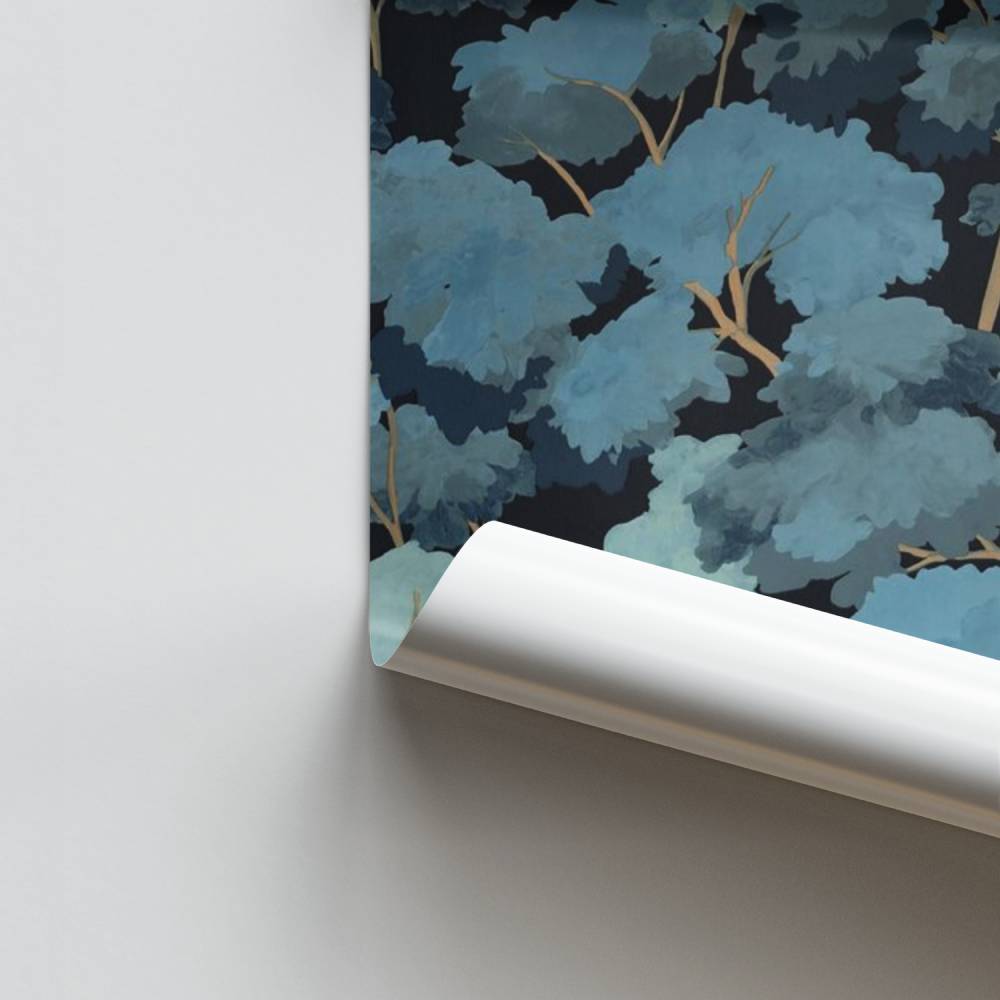 Poster della foresta azzurra