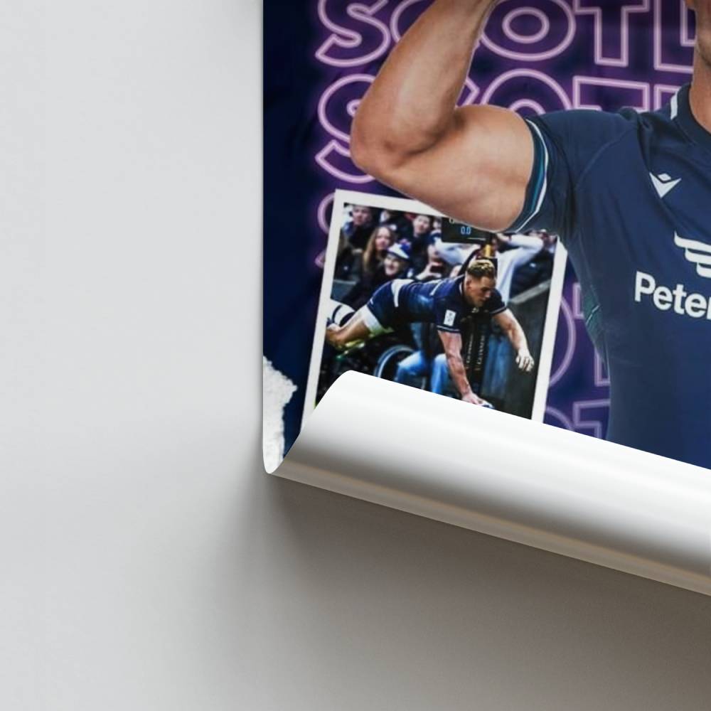 Poster di rugby scozzese Duhan