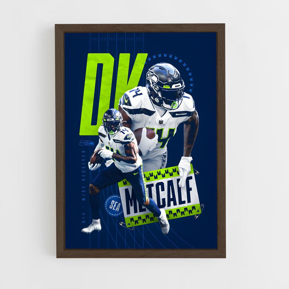 seahawks-23 cadre Bois foncé
