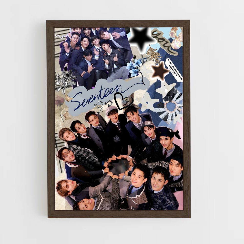 seventeen-10 cadre Bois foncé