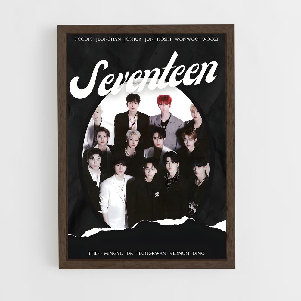 seventeen-16 cadre Bois foncé
