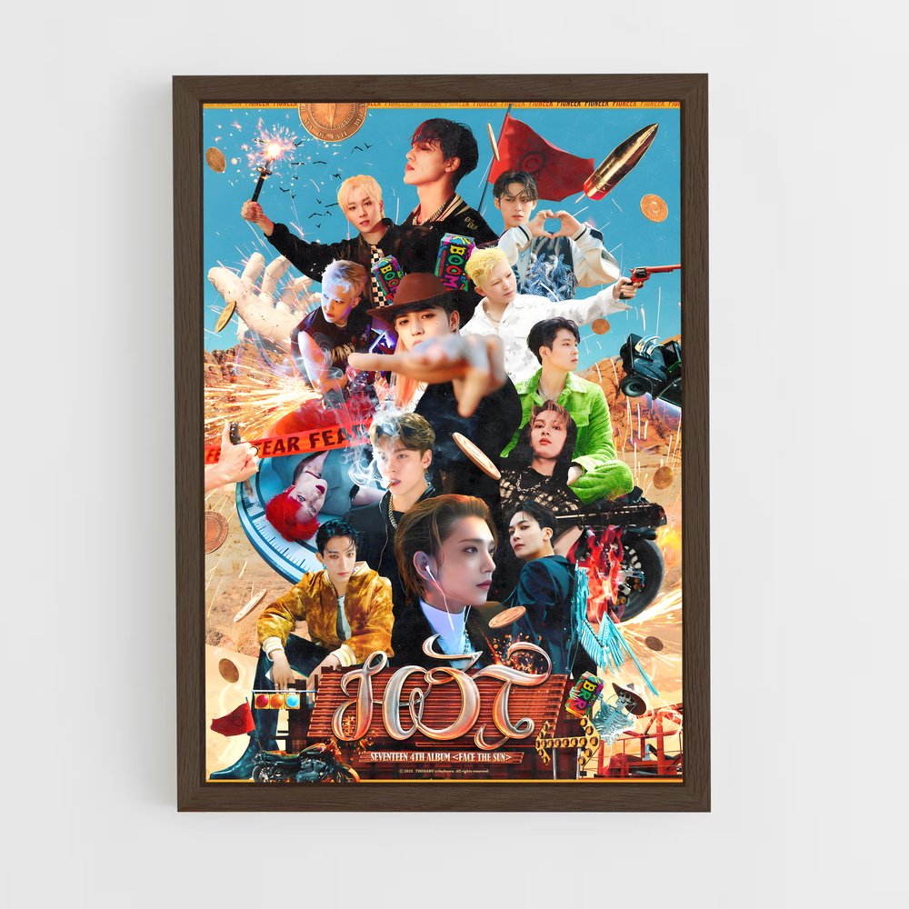 seventeen-21 cadre Bois foncé