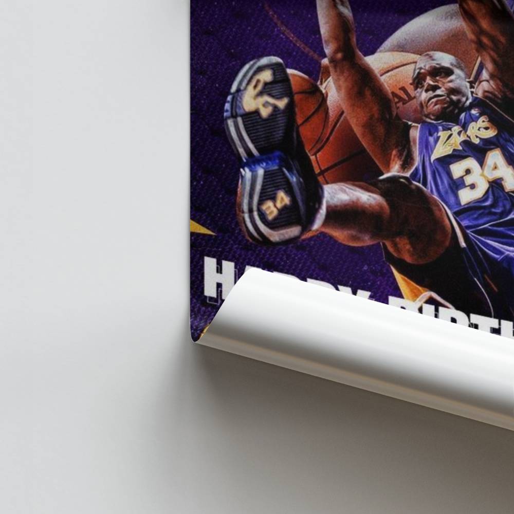 Poster di buon compleanno Shaq