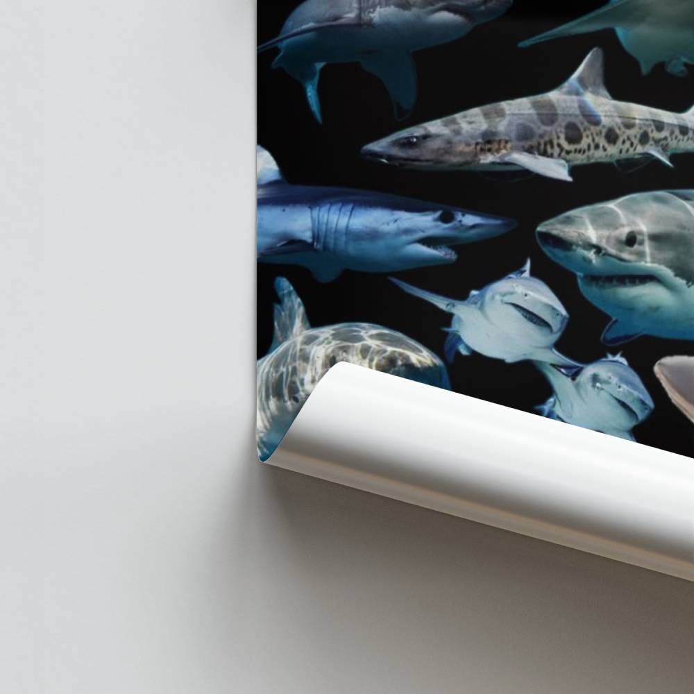 Poster degli squali arcobaleno