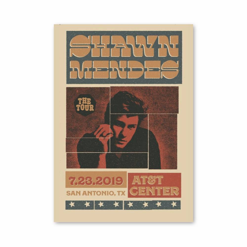 Poster Shawn Mendes Vintage Tour
