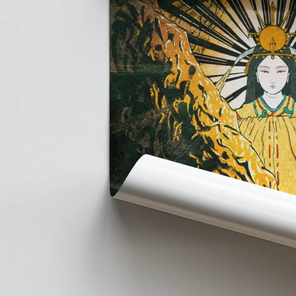 Poster di bagliore divino