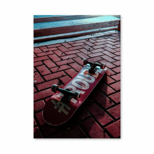 Poster Red Skate Vibes