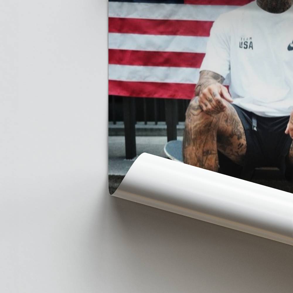 Poster del pattinatore americano