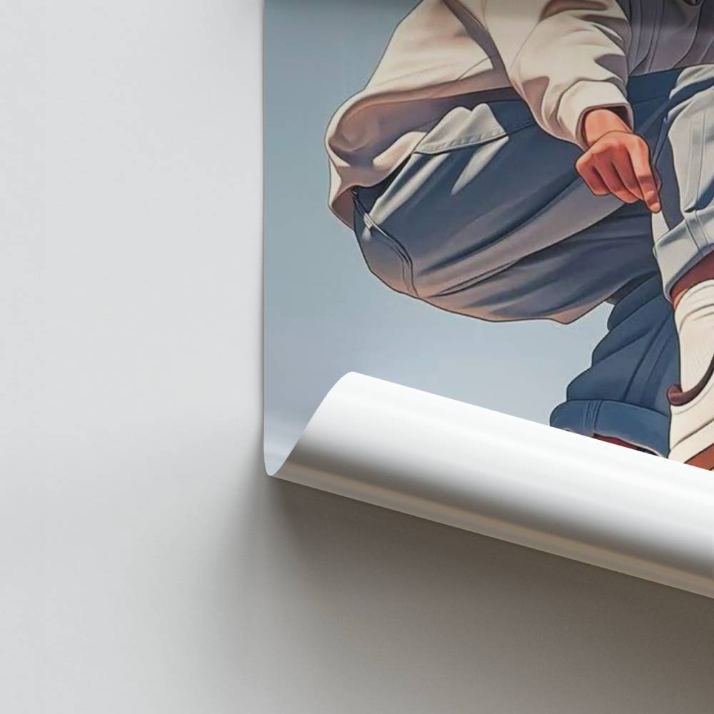 Poster Pattinatore Elevazione