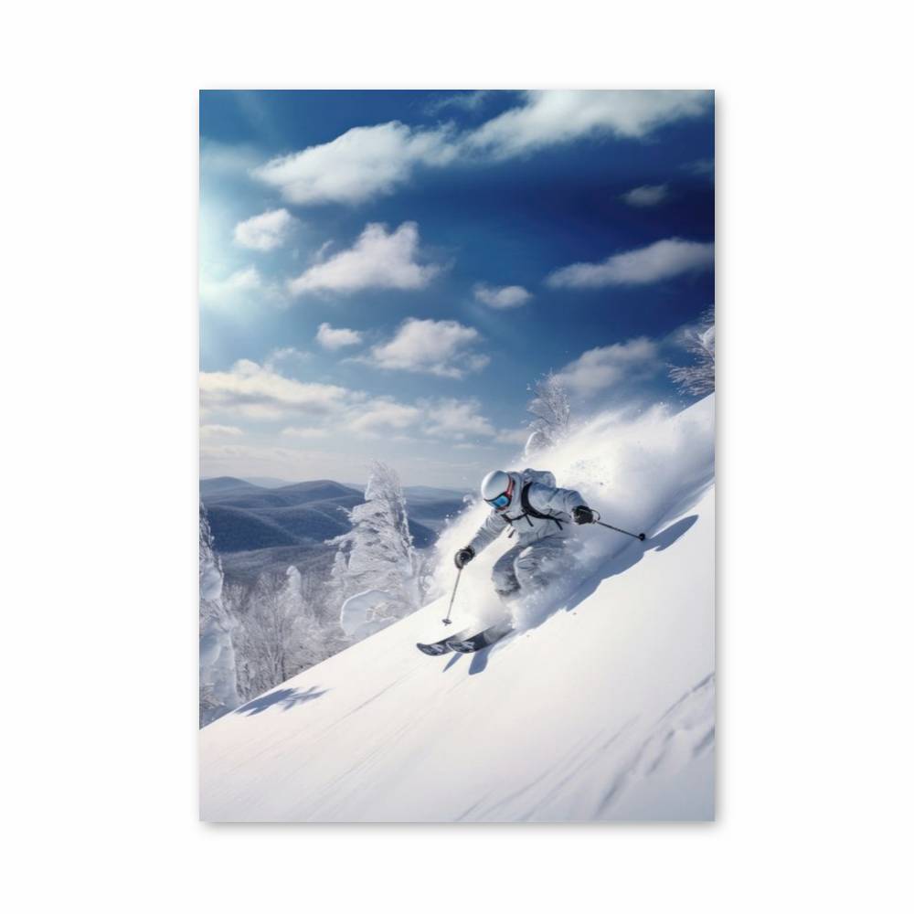 Poster Descente Alpin