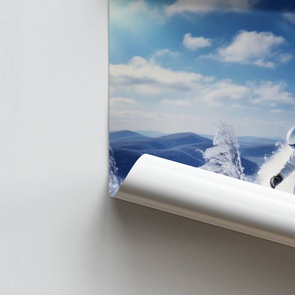 Poster Discesa alpina