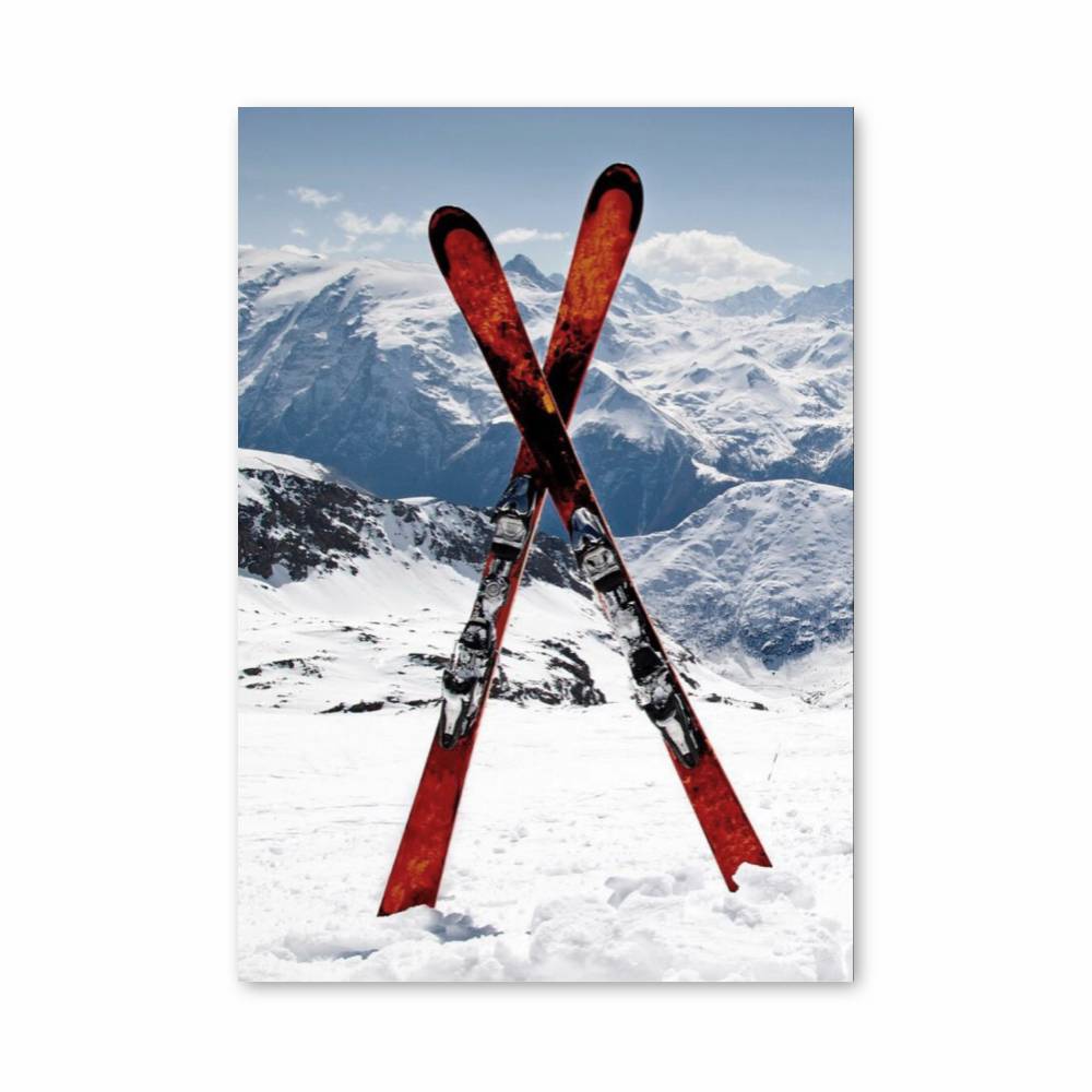 Poster Sommets Enneigés