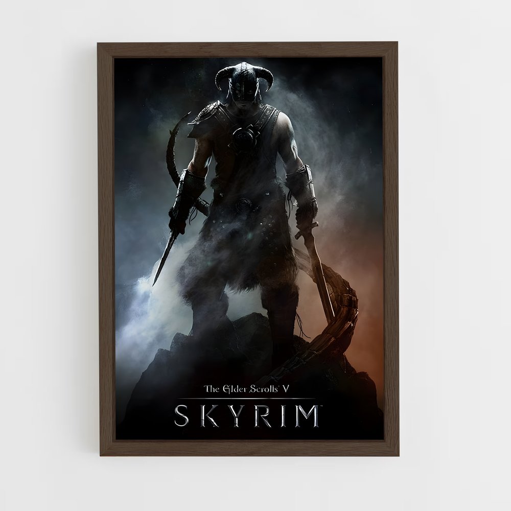 skyrim-1 cadre Bois foncé
