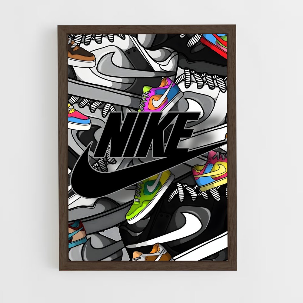 sneakers-10 cadre Bois foncé