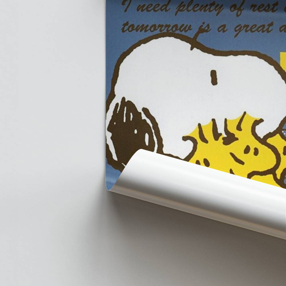 Poster vintage di Snoopy e Woodstock