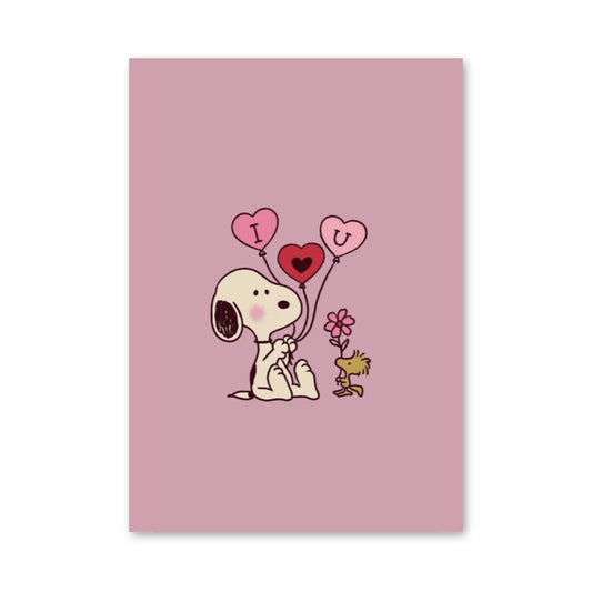 Poster Amour en Ballons