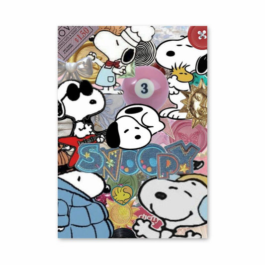 Poster Snoopy Vintage Pop
