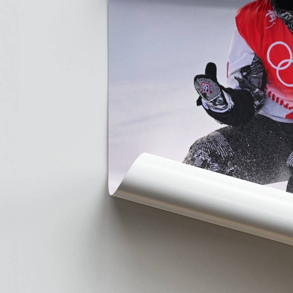 Poster Vincitore di snowboard