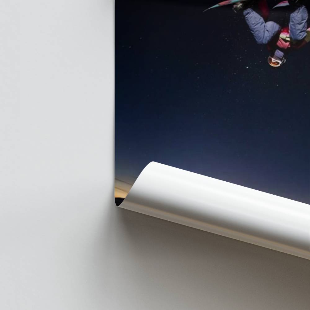 Poster della stella dello snowboard