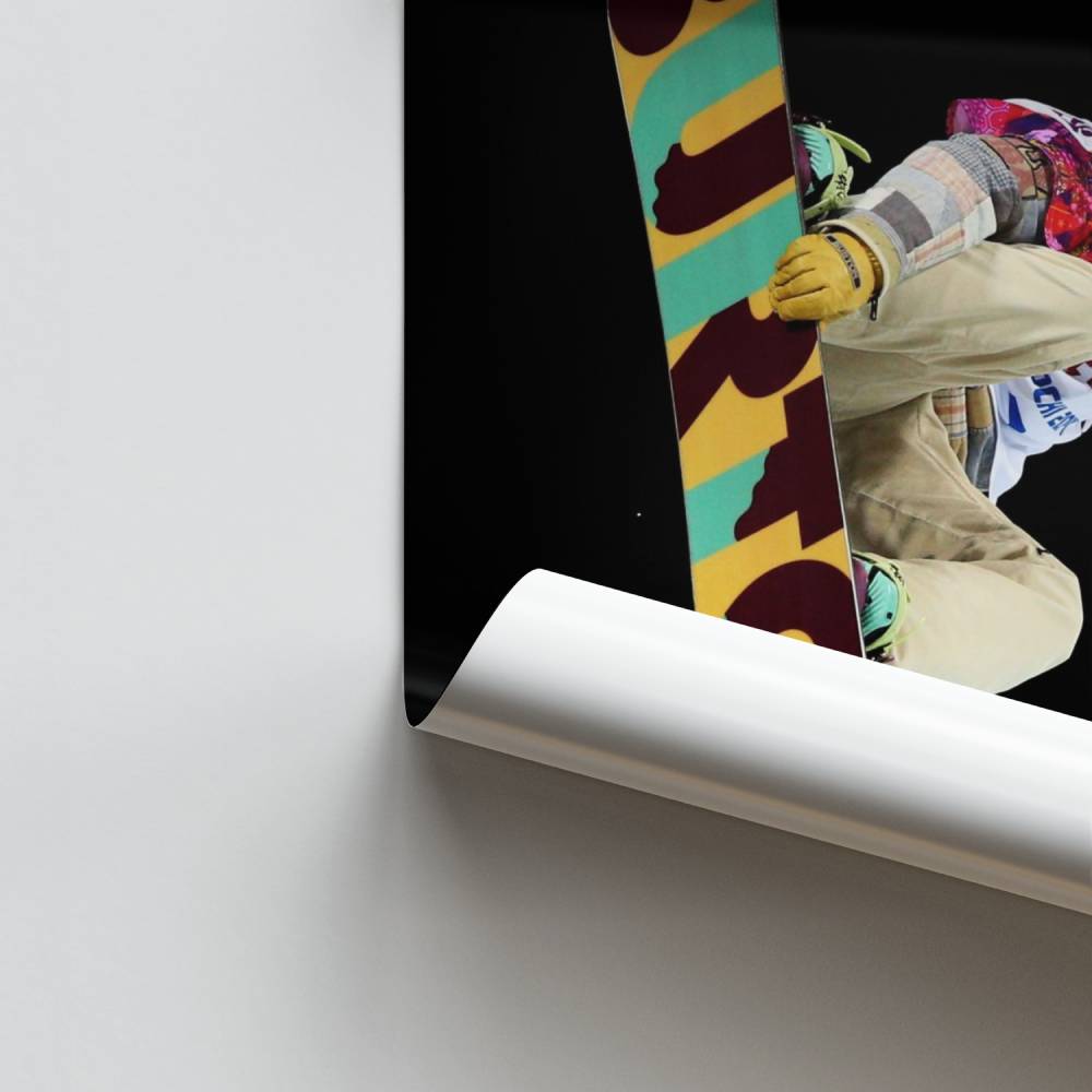Poster di snowboard freestyle